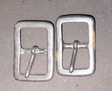 Original Pair Unissued Of Cavalry Horse Halter 1 1/8" Iron Buckles