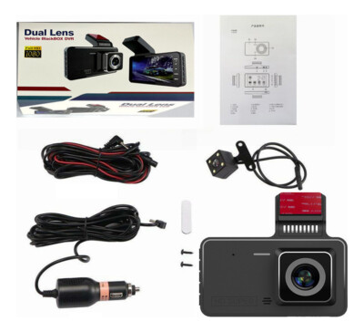 Car HD 1296P ultra-thin 4.0-inch dual-recording high-definition driving recorder