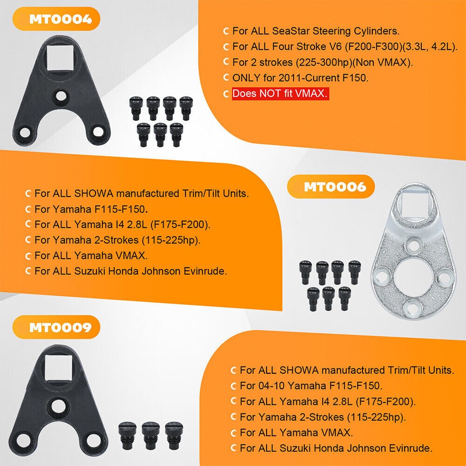Outboard Trim/Tilt Pin Wrenches Tool Set Fits Yamaha Suzuki Johnson