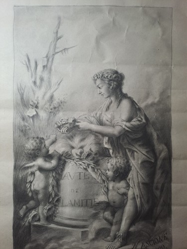 Disegno Antico.Spettacolare disegno di Nicola Ascione,firma e data,1890;39x50 - Foto 8 di 18