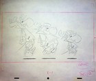 Three Mixed Up Mooses 1964 Character Layout Hand-Penciled Hanna-Barbera Rare