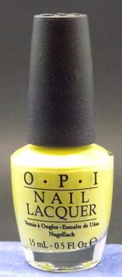 O.P.I. opi Nail Lacquer # NL B94 Fiercely Fiona  (Bright Yellow)  Free S&H