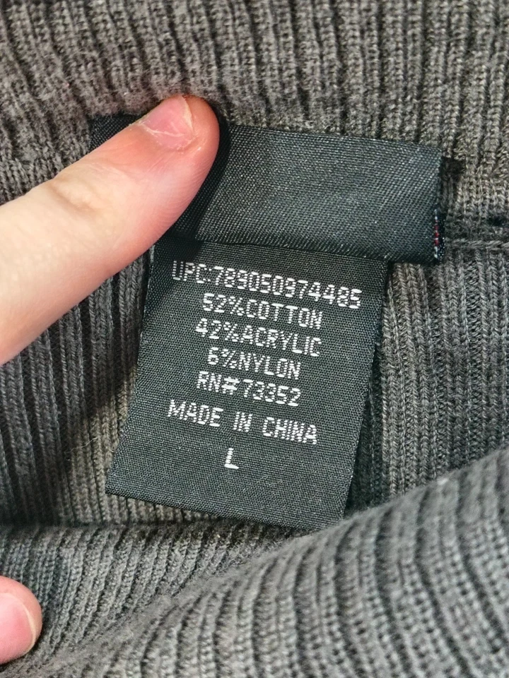 Blusa gris para mujer It's Our Time talla L ancho cuello tortuga Foto 4 de 4