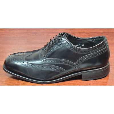 Florsheim Lexington Wingtip Oxford Black Leather Shoes Men display picture 1
