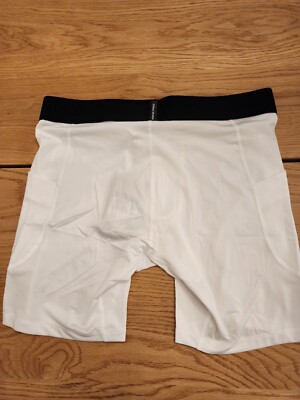 Nike Pro Dri-Fit Compression Shorts Men's Size XL White Fb7958-100