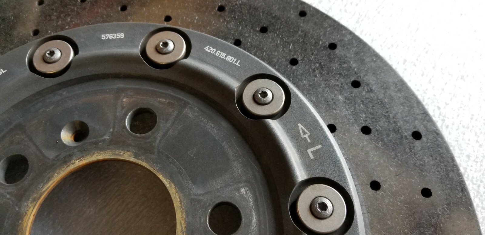 LAMBORGHINI HURACAN GALLARDO LP560 REAR LEFT CARBON CERAMIC BRAKE DISC OEM