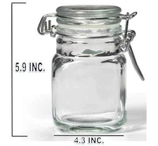  Kitchen Food Storage glass JAR  Canister  with AIRTIGHT LIDS