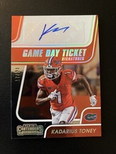 2021 Panini Contenders Draft Picks Game Day Ticket Signatures Kadarius Toney/20