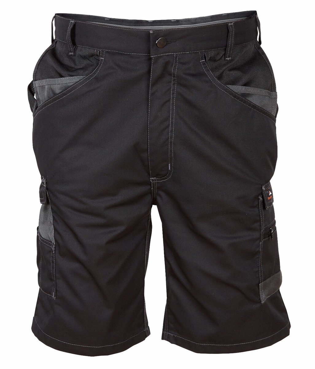 Pantaloncini Cargo Neri Solidi Da Uomo Multasche Con Coulisse In - Foto 7