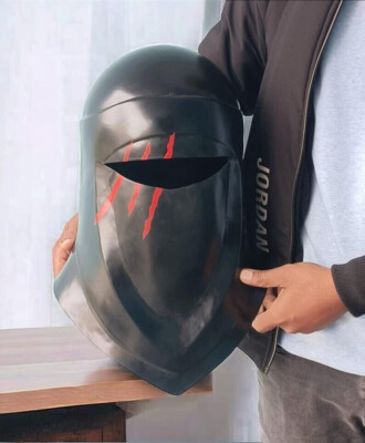 Knight Praetorian Guard Black Helmet The Mandalorian Season 3 Helmet Cosplay