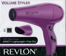 New Revlon Ionic 1875 W Volume Styler Hair Dryer Model RVDR5017 Pink