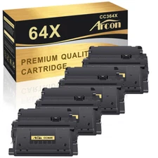 Arcon 4 Pack CC364X 64X Toner Cartridge for HP LaserJet P4515n P4515tn P4515x
