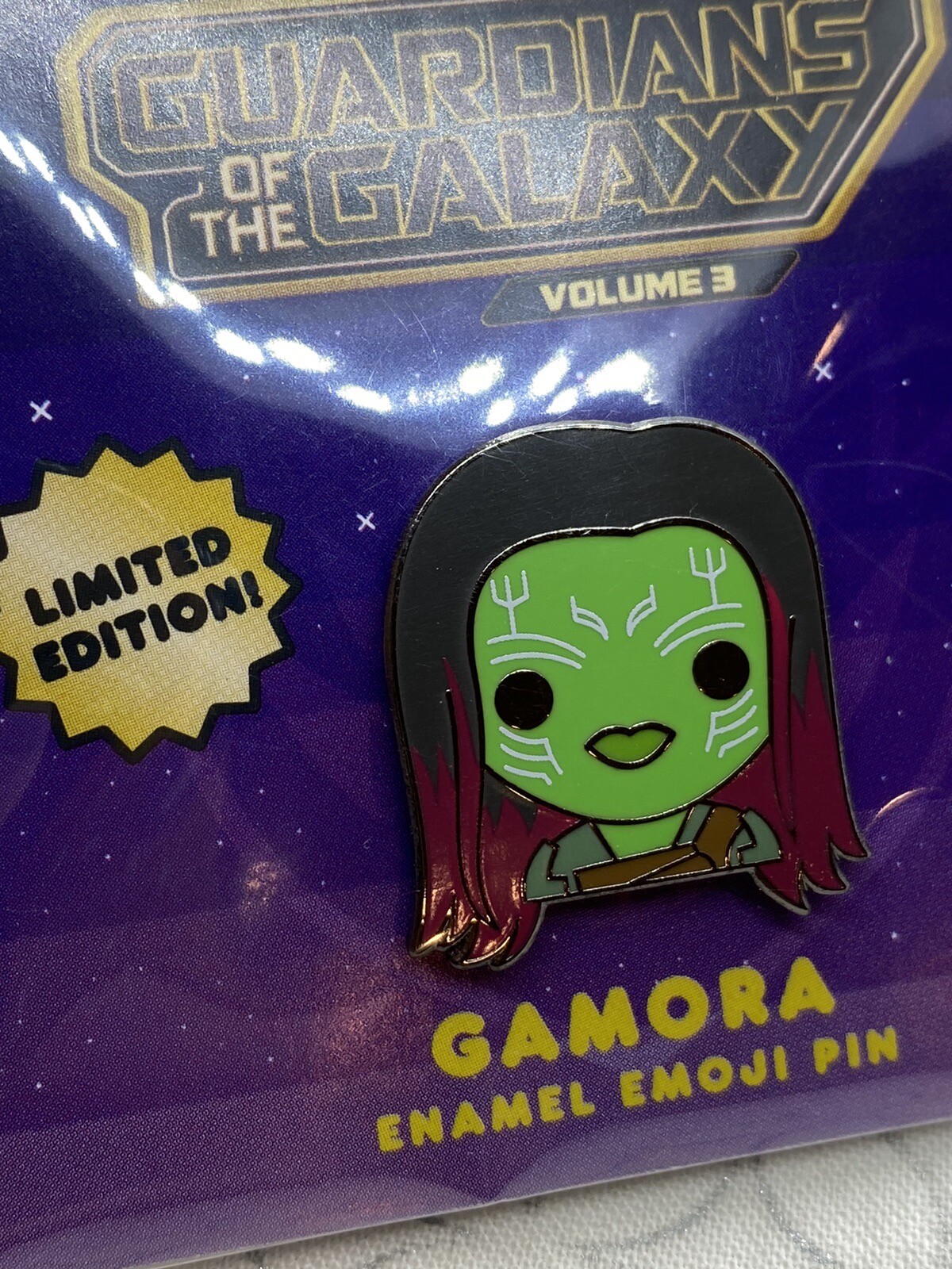 100% SOFT Marvel Gamora Enamel Pin Guardians of the Galaxy Vol 3