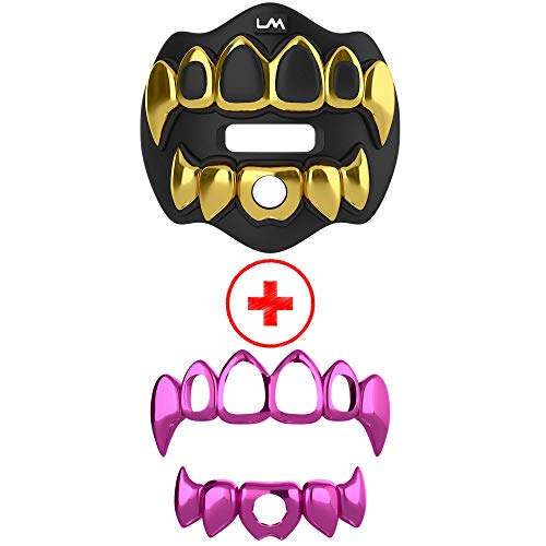 Loudmouth Football Mouth Guard, 3D Chrome Grillz Adult & Youth Mouth