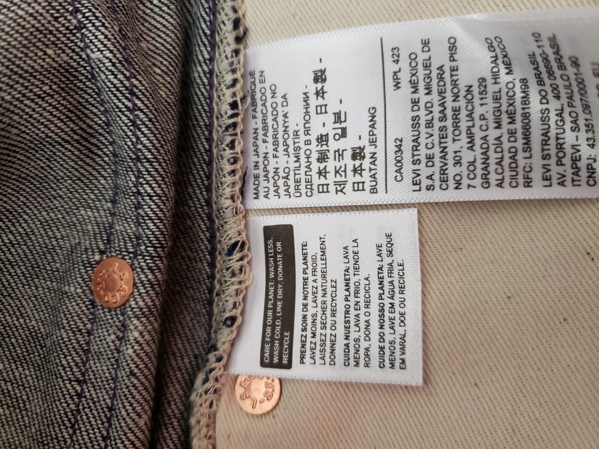 LEVI'S 1910s Lot 333 LVC Vintage Clothing 501 xx Selvedge Men's