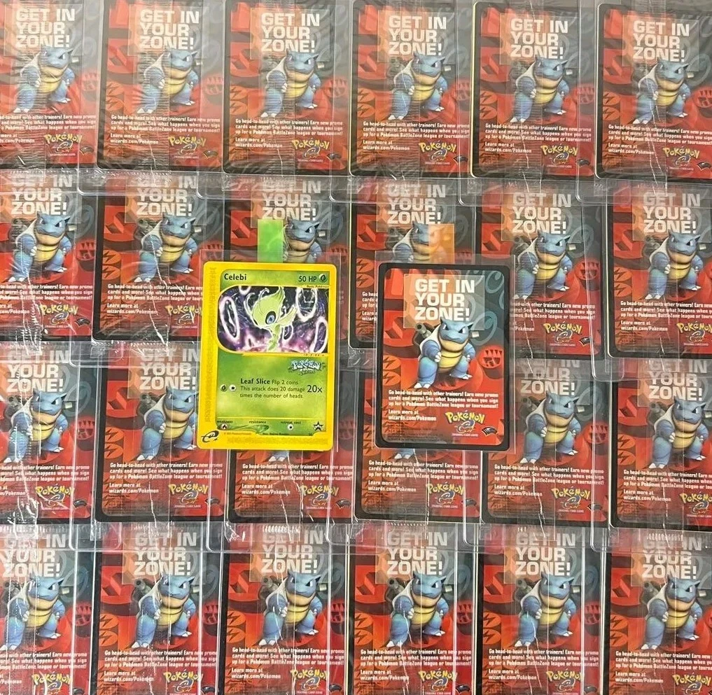 Sealed 2002 WOTC Black Star Promo Pokemon League Card Celebi 50 - MINT!