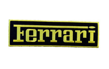 Ferrari Emblem Patch 11.5x3.5 Inch Embroidery Sew-On / Iron-On