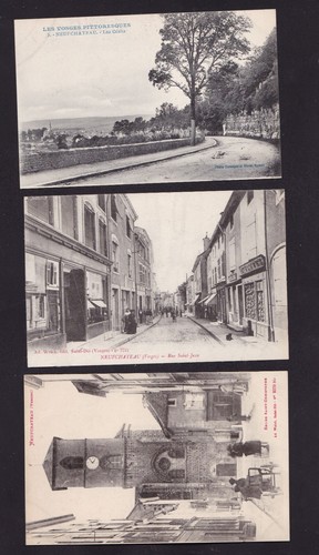 Lot 3 alte alte französische Postkarten Neufchateau Vogesen Frankreich