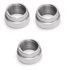 3x Gewindemuffe / Einschweißgewinde / Mutter Lambdasonde M18x1,5  VA  Edelstahl
