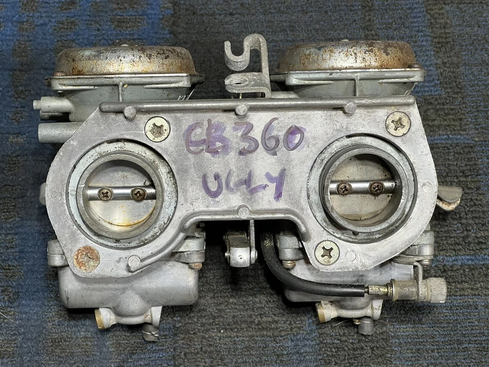 1974 1975 1976 Honda CL360 CL 360 Scrambler Carburetors Carbs 747A Keihin - Image 2 of 4