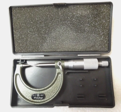 Mitutoyo No. 112-225 - 30° point micrometer  0-1" Nice / Clean