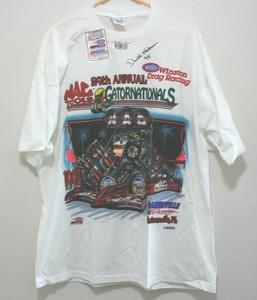T-Shirt XL 1998 Gatornationals Gainesville FL NHRA Autograph Darrell Alderman | eBay