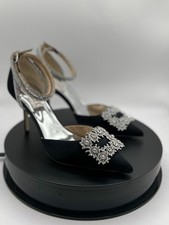 Badgley Mischka Saint Black Ankle Strap Stiletto MP6606