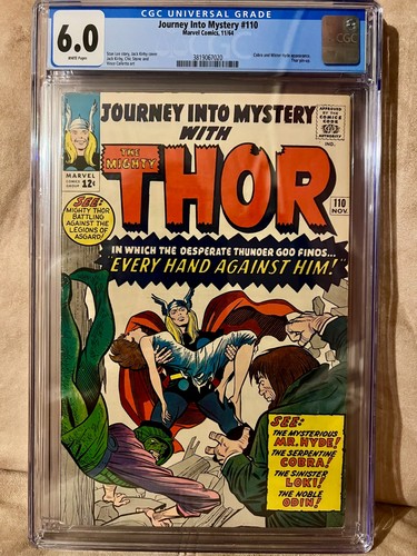 Journey Into Mystery #110 CGC 6.0 White Pgs Wilbur Collection Mr Hyde & Cobra