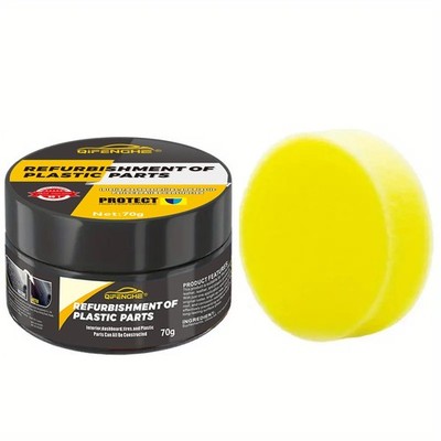 Car Plastic Restorer Cream Interior Exterior Trim Repair Wax