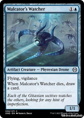 Malcator's Watcher MTG Phyrexia: All Will Be One Common NM Pck Fresh