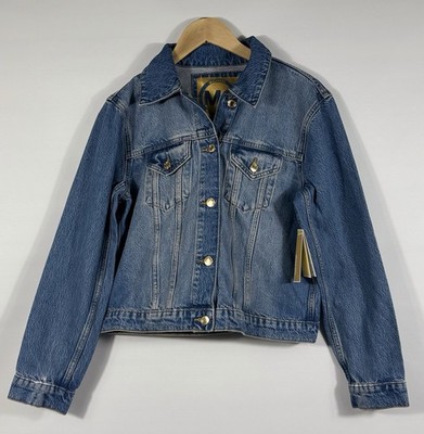 NEW MICHAEL Michael Kors Women's M Cropped Denim Jacket NWT $155