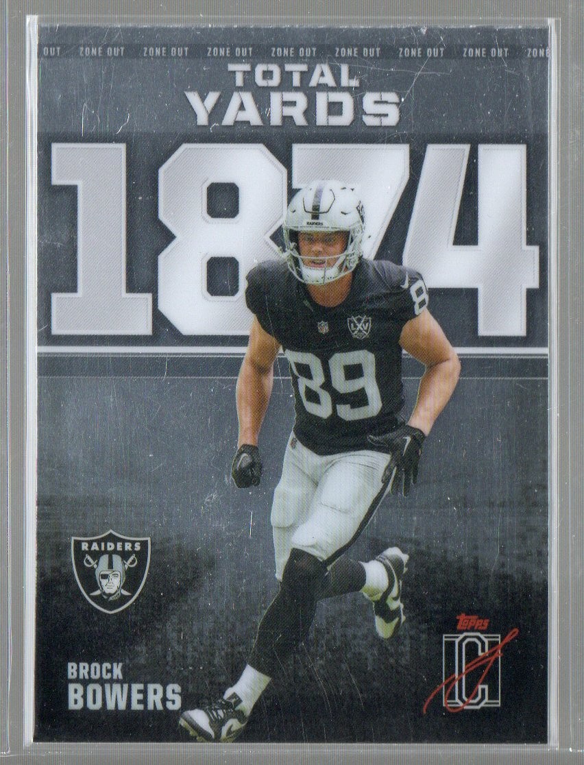 2025 Topps Signature Class #ZO-22 Brock Bowers Zone Out