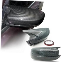 Rear View Side Mirror Cover Compatible with Dodge Charger Carbon Fiber Look