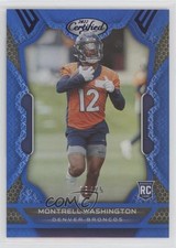 2022 Certified Rookies Mirror Blue 75/75 Montrell Washington #196 6fs