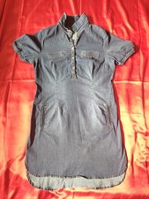 Fashion Collection   Short Sleeve Denim Jean Dress 