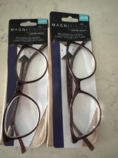 2 -Foster Grant Magnivision FGLR 24 649 ROS ROSE 2.75 READING READERS GLASSES