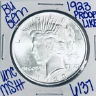 1923 BU UNCIRCULATED SILVER PEACE DOLLAR AUTHENTIC U.S. MINT FREE SHIPPING 6137