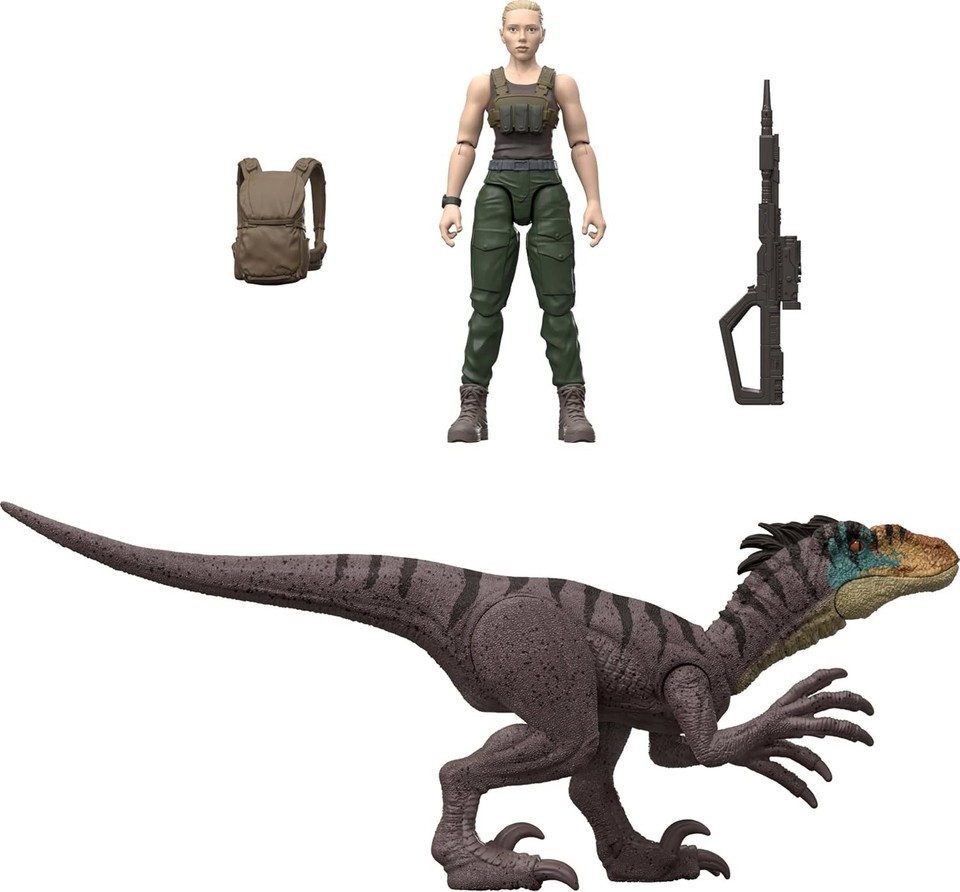 Mattel Jurassic World Rebirth Duncan Kincaid & Velociraptor At long last, the final wave of Jurassic World Rebirth human figure packs has reached US store shelves! I was genuinely worried that I