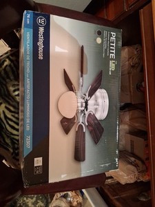 Westinghouse Petite 30 in. LED Brushed Nickel Ceiling Fan with Light Kit