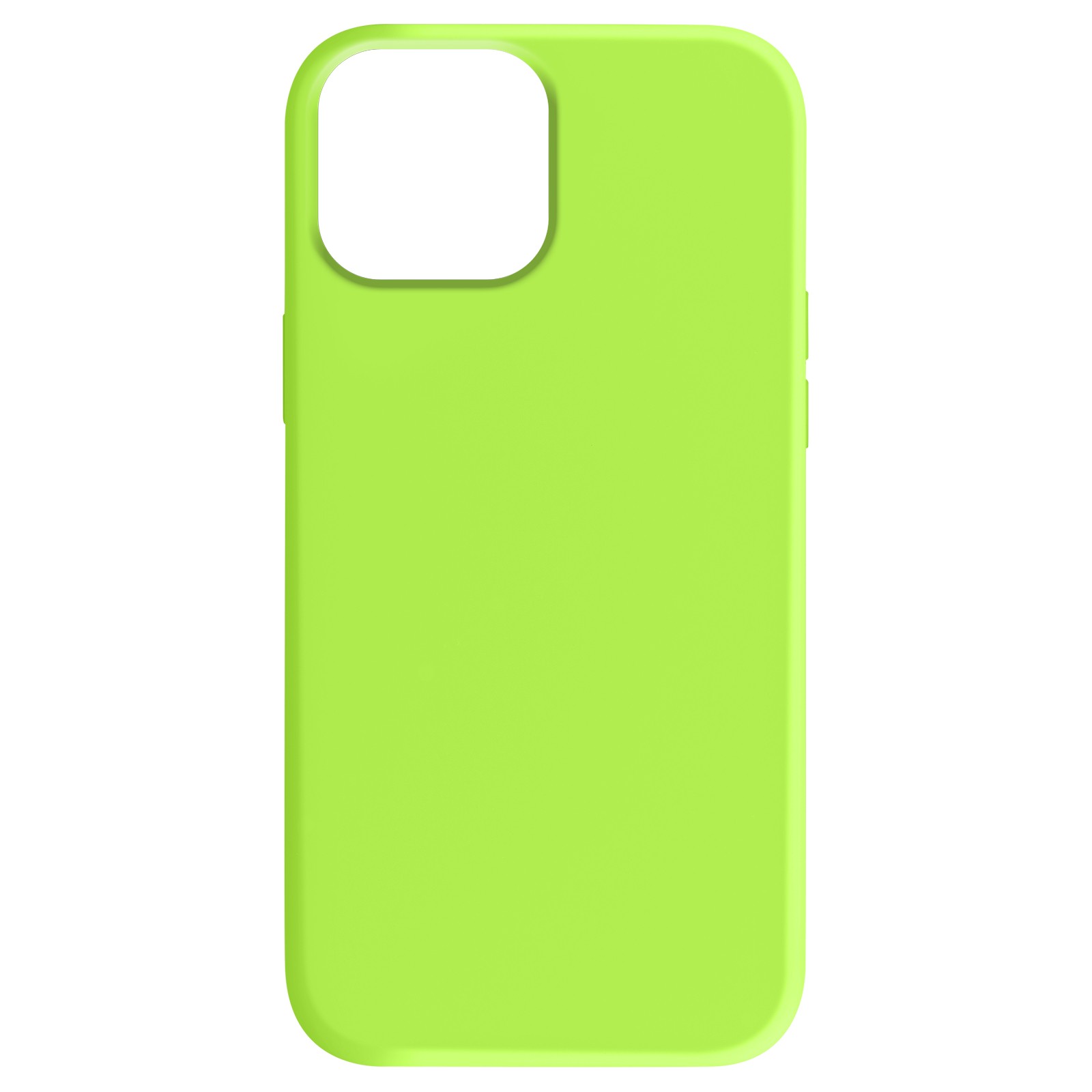 Coque iPhone 15 Plus Moxie semi-rigide en microfibres Vert citron