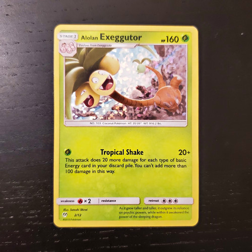 Pokemon TCG - Alolan Exeggutor 2/12 McDonald's Collection 2019 No Rarity