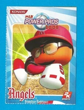 2008 Konami MLB Power Pros 2K Sports Baseball Card Francisco Rodriguez Angels