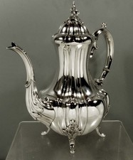 Reed & Barton Sterling Silver Coffee Pot c1920 BRADFORD PATTERN