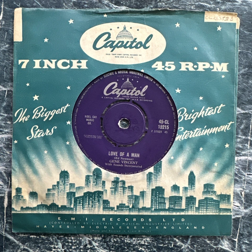 Gene Vincent - I’m Going Home 7” Vinyl Record Single VG+ - Image 2 of 4