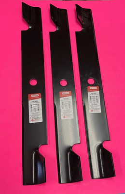 Set/3 Oregon 792-033 replacement blades for Exmark 103-6404-S 72  Lazer Z Mowers