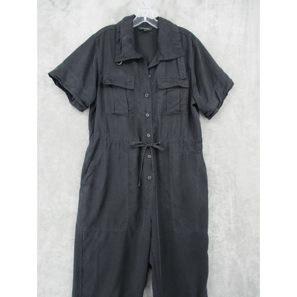 Mono Banana Republic para mujer grande utilitario cambray bolsillos botón cordón Foto 3 de 4