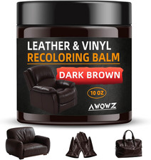 Leather Recoloring Balm, Scratch Repair  Color Restore Kit, for Faded Leather