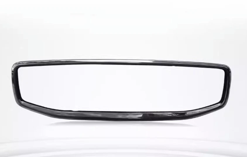 Marco de parrilla delantera exterior negro brillante ABS para Volvo XC60 2018-2024 H Foto 2 de 4