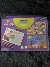 Mondo Llama Color Your Own Puzzles Craft Kit Markers Included