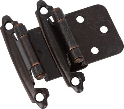 Oil Rubbed Bronze Cabinet Hinges For Kitchen Cabinets 25 Pair 50 Pcs 1/2'' Over